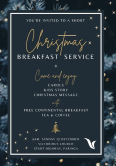Victorious Church Christmas Breakfast Service