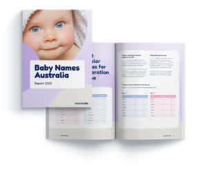Baby Names Australia Report graphic